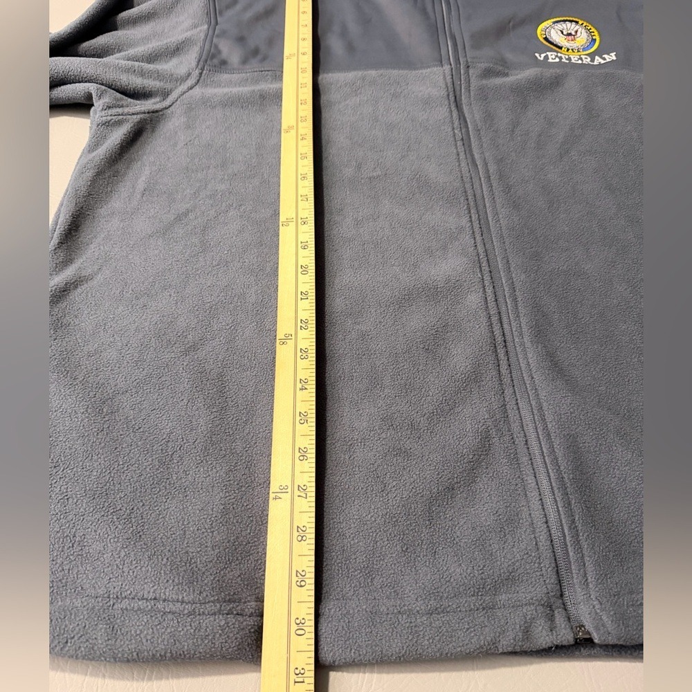 Gray Full‎ Zip United States Navy embroidered logo Size XXL - Picture 10 of 11